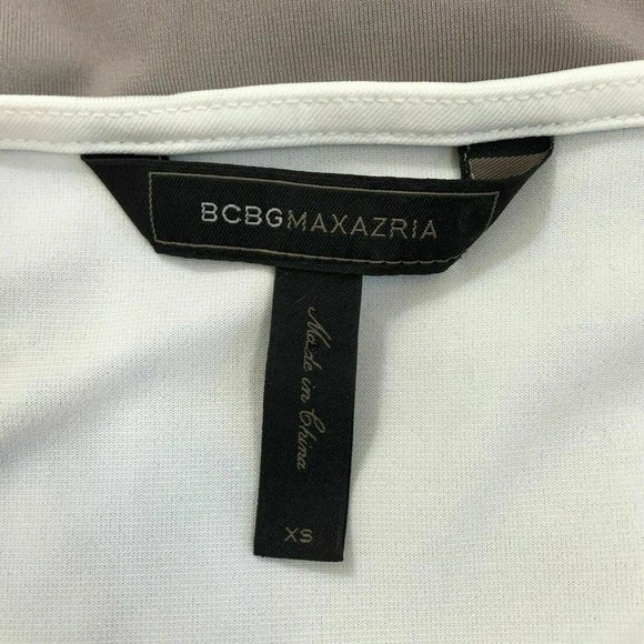 BCBG MaxAzria Greer Dress Green Black Gray White - Picture 5 of 5